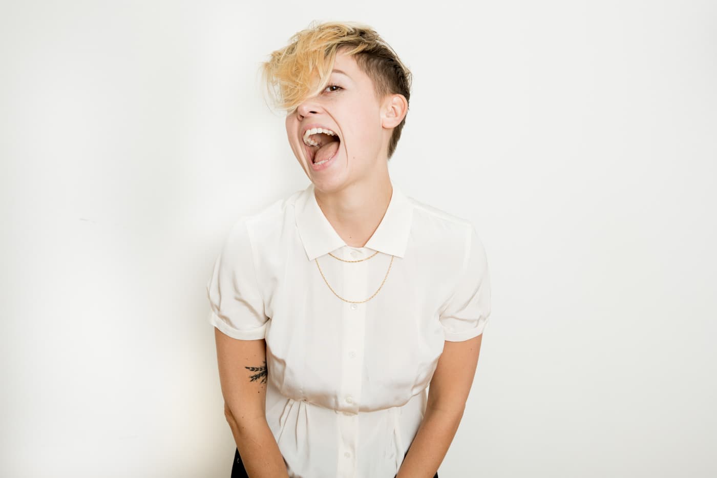 Sasha Daniel laughing